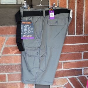 Wear First Men's Gray Cargo Shorts